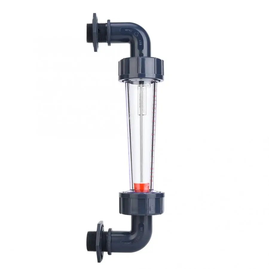 LZS-25W Flow Meter 300-3000LPH Plastic Tube ZG3/4 NPT3/4 Liquid Water Rotameter Flow Measuring Instrument Water Testing Meter