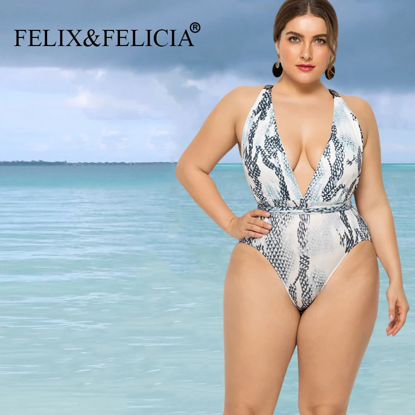 Бренд FELIX &amp FELICIA пикантный слитный купальник-бикини женский леопардовый