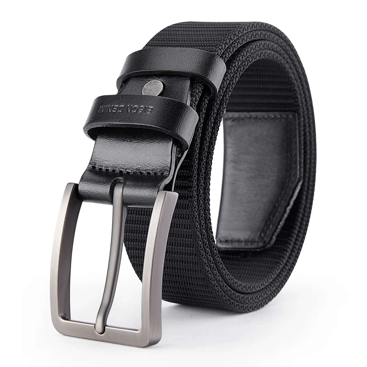 branded belt for men BISN DENIM High Quality Men Belt Luxury Strap Tactical Military Canvas Waistband Genuine Leather Training Belt Pin Buckle Belt men's belts Belts