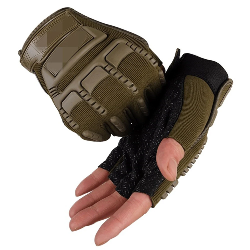 Походные перчатки с полупальцами, военная перчатка для страйкбола, защитные, для альпинизма, стрельбы, кемпинга, Нескользящие, тактические, боевые перчатки