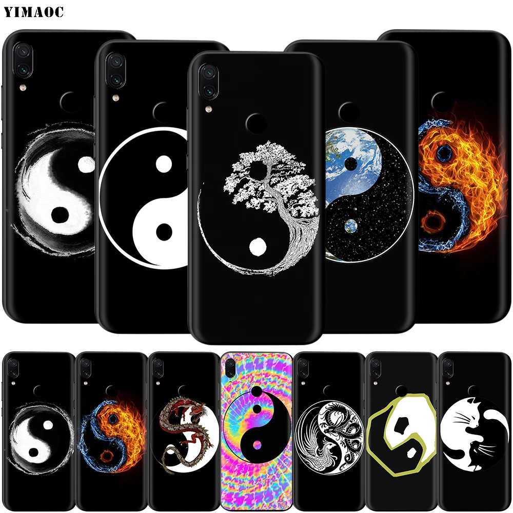 Китайский чехол Yin Yang для Xiaomi Redmi Note 4 4x 4a 5 5a 6 8 8A MI 9 9s 10 8T K30 Pro Max Lite Plus|Бамперы| |