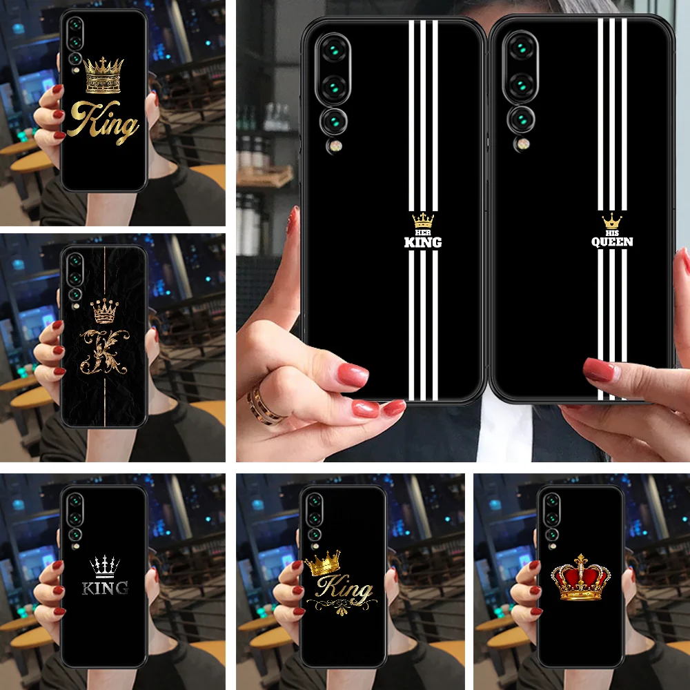 С рисунком из мультфильма с проектом король и королева чехол для телефона Huawei P Mate