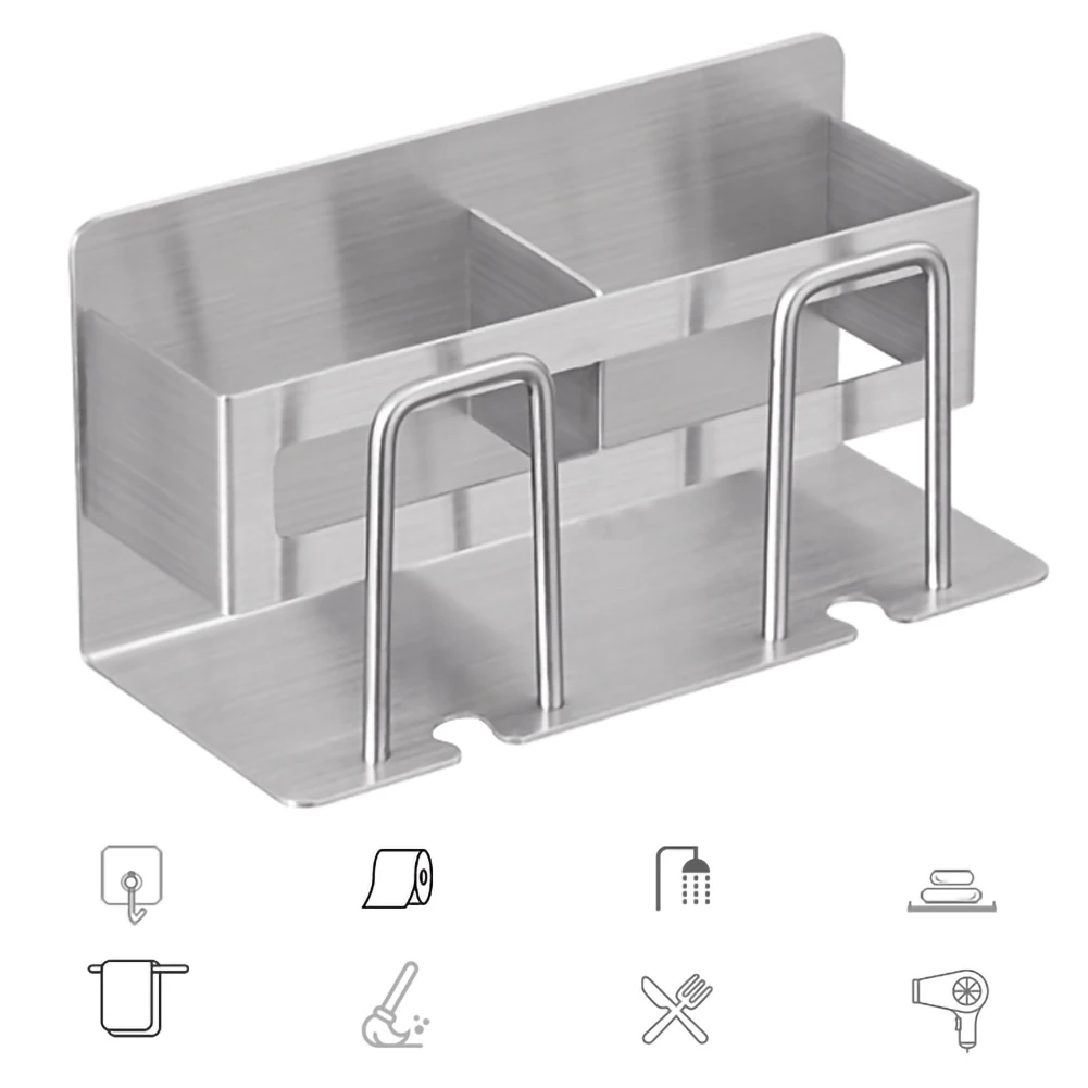Домашний декор Зубная щётка держатель Нержавеющая сталь Ванная комната стеллаж