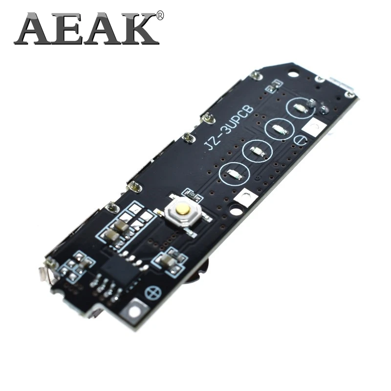 Блок питания AEAK 5 В 1 А 2 3 USB порта Модуль повышения мощности 18650 чехол li ion корпус