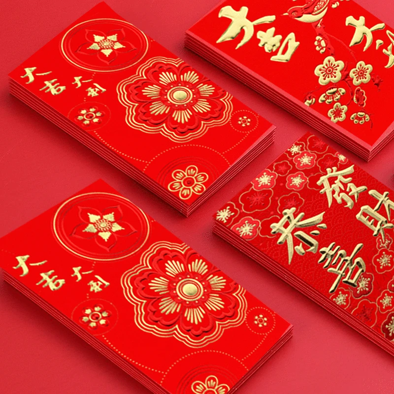 6pcs Chinese New Year Red Envelope Red Packet for Lucky Money 2022 Year Of  The Tigers Traditional Zodiac Hongbao - AliExpress
