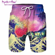 Летние мужские пляжные шорты, шорты для плавания с волнами, шорты для серфинга, Мужская одежда для плавания, свободные плавки для серфинга, купальный костюм