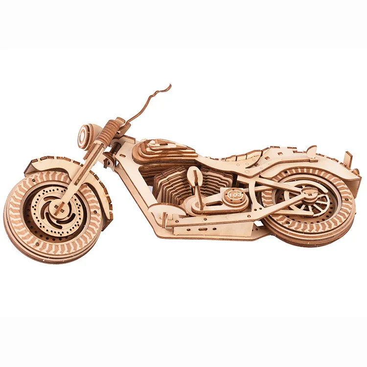 Напрямую от производителя 3D обучающая 3D головоломка модель 3D деревянная головоломка деревянная модель мотоцикла