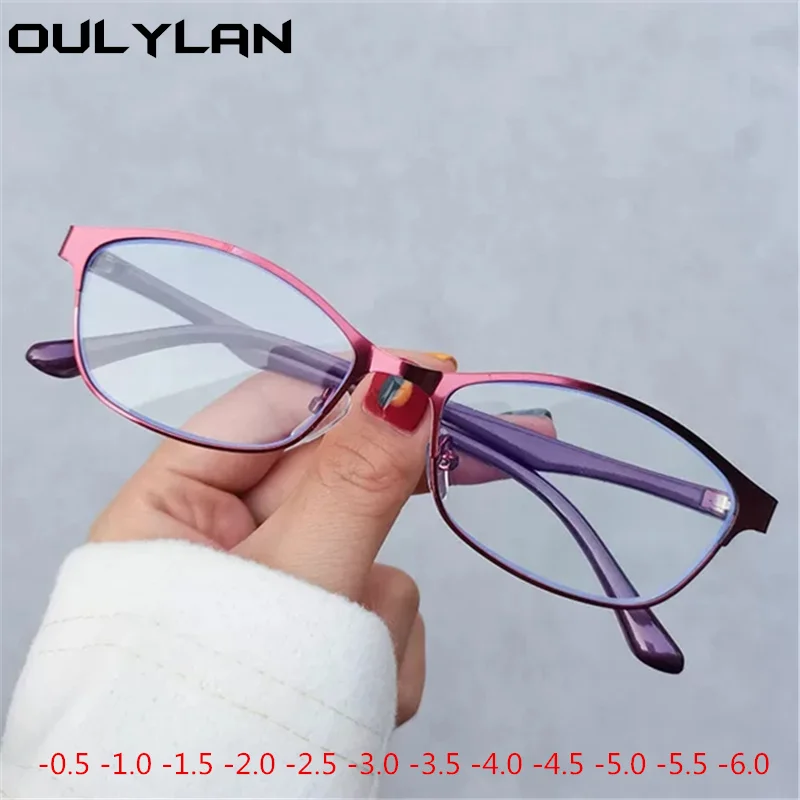 Очки Oulylan женские для близорукости деловые готовые студенческие очки с защитой