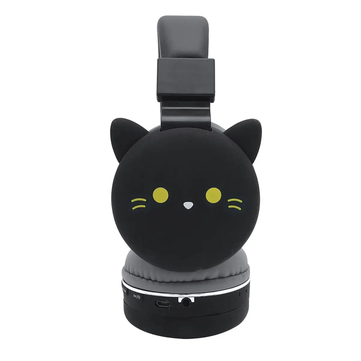 Милые детские наушники для девочек с рисунками из мультфильмов, 3D кошачий кролик, животное, Беспроводная музыкальная гарнитура, игровая гарнитура для мобильного телефона, MP3 PC - Цвет: cat