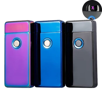 

Dual Arc Plasma Lighter USB Rechargeable Windproof Flameless Electric Lighter for Cigar Candle Cigarette 30pcs/lot