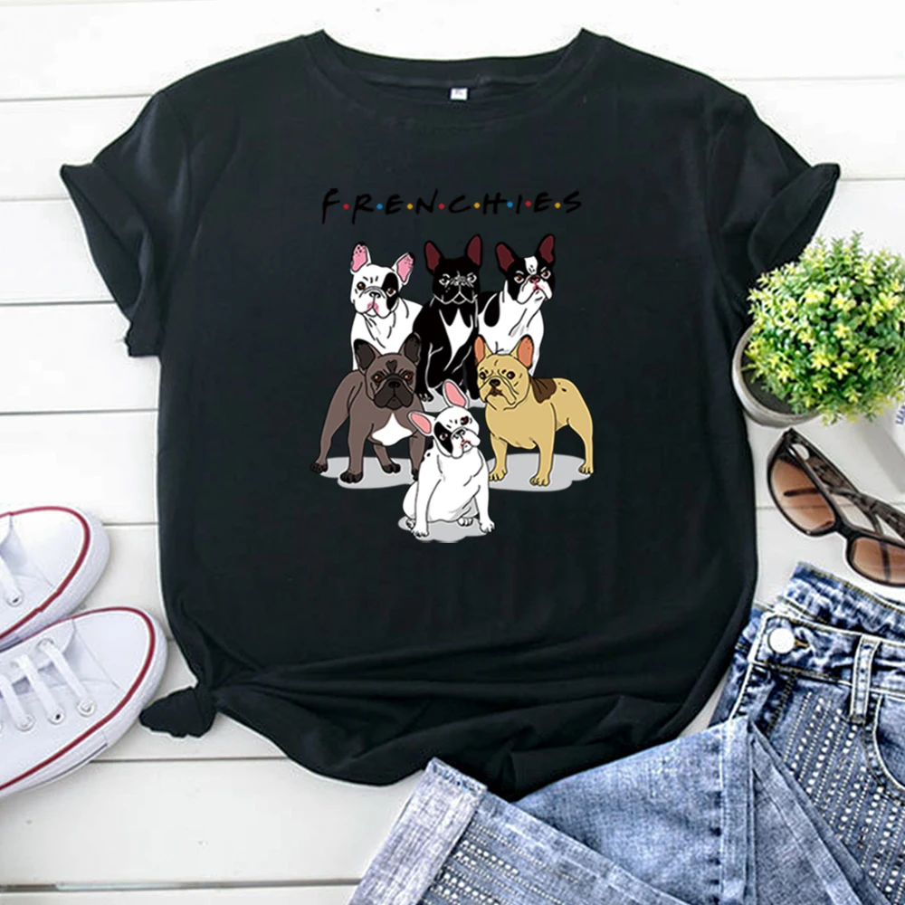 Dachshund Six Dog Clothing Lovely Cartoon Printed T Shirts For Women Punk Casual Short Sleeve Tops Kpop Vintage Woman Tshirts