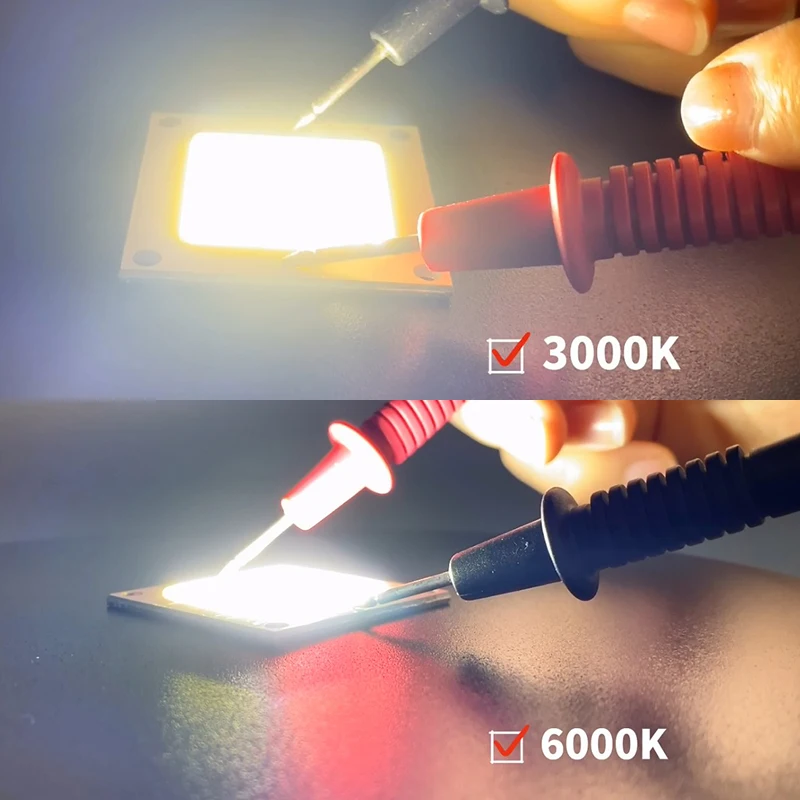 5 шт./лот 12V COB Светодиодная лампа 50 Вт 40 120lm/W 40*40*2 0 мм зеленого и синего цвета