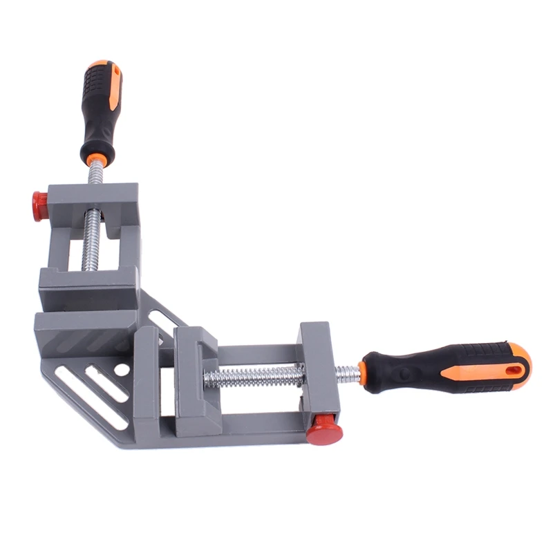 

Double Handle 90 Degree Right Angle Clamp Woodworking Corner Clamp Aluminum Alloy Heavy Duty Hardware Jig Accessories Max 65Mm