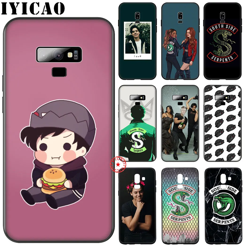Riverdale South Side Snake Cover Black Soft Silicone Case for Samsung Galaxy A70S A20E A2 J4 J6 Core Plus Prime J7 Duo J8 |