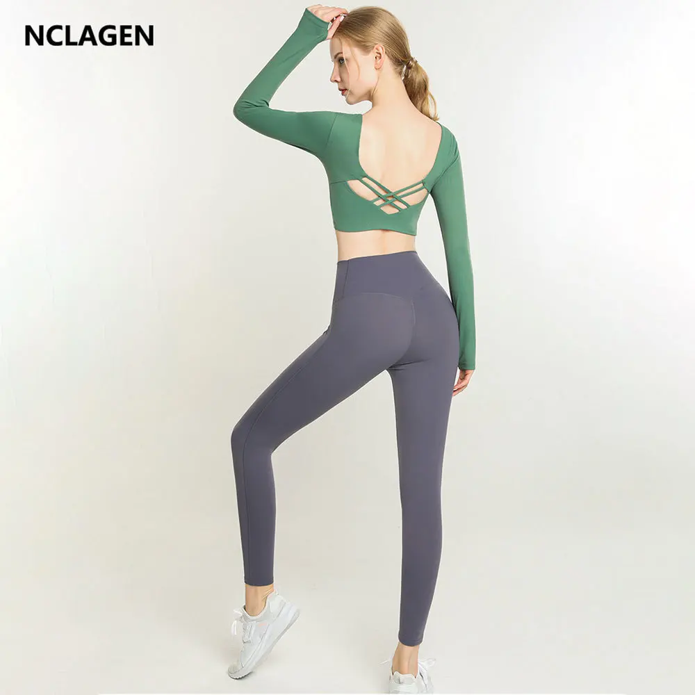 NCLAGEN Yoga Set Women 2 Piece Naked 