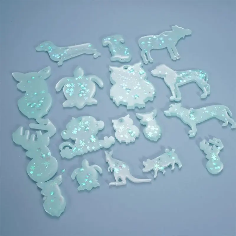 

Resin Crystal Epoxy Mold Decoration Pendant Keychain Casting Silicone Mould DIY