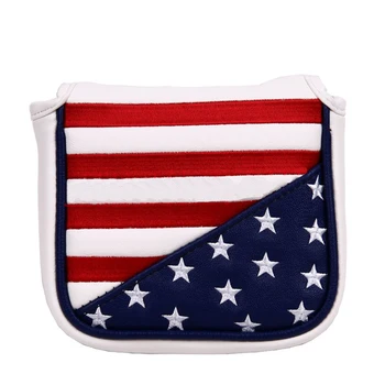

Golf Putter Cover Sports Easily Clean Wear Resistant Lightweight Protective Stars And Stripes Waterproof Magnetic Closure