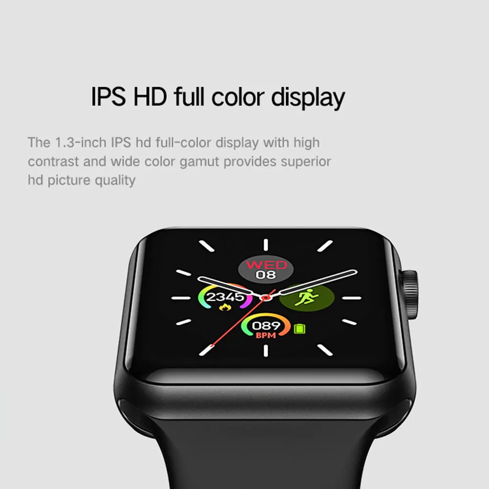 Sportwatch Serie 5 Waterproof 1.3inch Full Touch Ccreen Customised Watch Faces Music Contol Smart Watch Man for Ios Android Wear Sportwatch Serie 5 Waterproof 1.3inch Full Touch Ccreen Customised Watch Faces Music Contol Smart Watch Man for Ios Android Wear