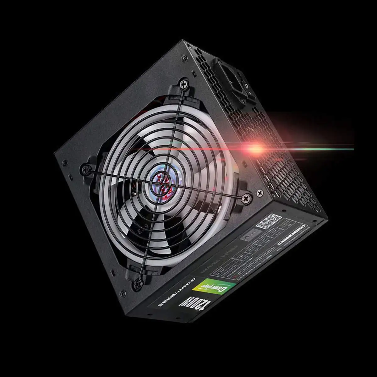 Блок питания 1200 Вт активный PFC 12 В ATX 8PIN + 2x6PIN SATA для ПК с RGB вентилятором