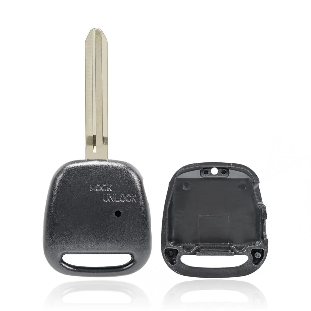 Remote Car Key Shell Fob with TOY43 Blade 2 Side Button Fit for TOYOTA Carina Estima Harrier Previa Corolla Key Case