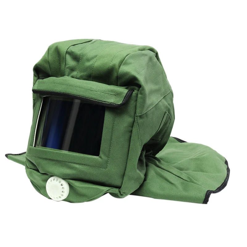 

Hot 3C-Canvas Sand Blasting Hood Cap Shawl Cap Sandblaster Mask Anti-Dust Hood Protective Gear Mask