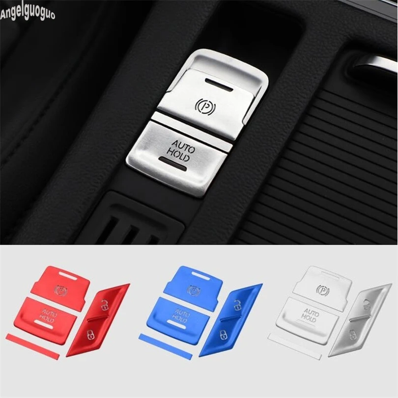 Car Central Handbrake Auto Hold P button Door lock Switch Decoration Cover Trim For VW Passat B8 Magotan B8L 2017-2020 | Автомобили и