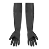 1 Pairs Black Long Protective Industry Gloves Anti Chemical Acid Alkali Rubber Work Gloves 60cm For Agriculture Forestry ► Photo 1/6