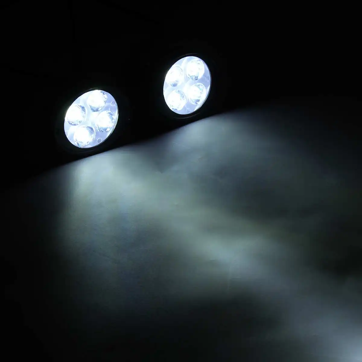 9600 Вт 4LED лампа Мотоцикл Универсальные фары яркие боковые зеркальные лампы с переключателем для пары ночного освещения безопасности