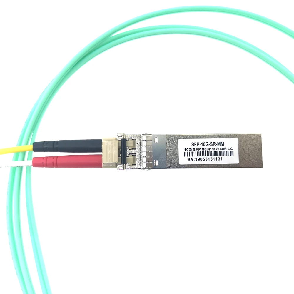 10G SFP+ многорежимный дуплекс 1310nm LC разъем 300m двойной волоконный 10G SFP moudle приемопередатчик одномодовое волокно