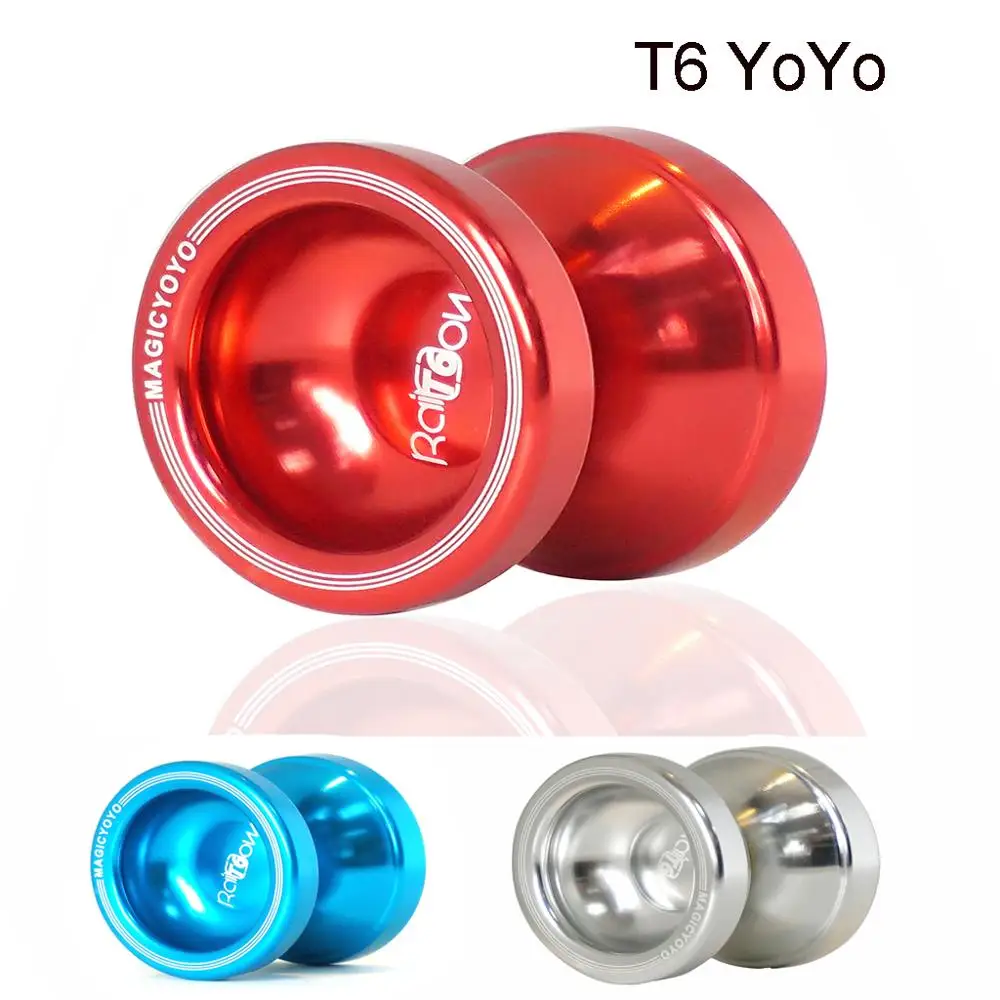 MAGICYOYO T6 Алюминий металлического сплава профессионального йо-йо D50.4mm Ширина 41,2mm 8-шариковый подшипник с веревкой YO-YO игрушки подарок для детей