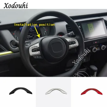 

For Honda Fit Jazz 2020 2021 Car Body Styling Cover Detector Stick ABS Steering Wheel Interior Kit Trim Frame Parts 1pcs