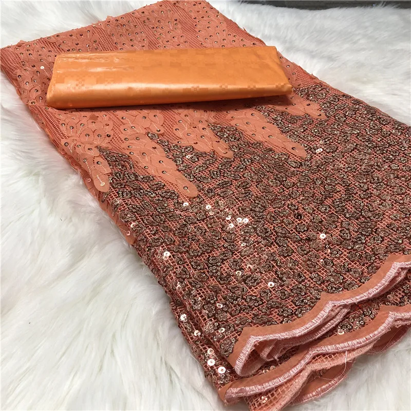 Африканская ткань с блестками Французский кружево швейцарская Damask Shadda Guinea Brode