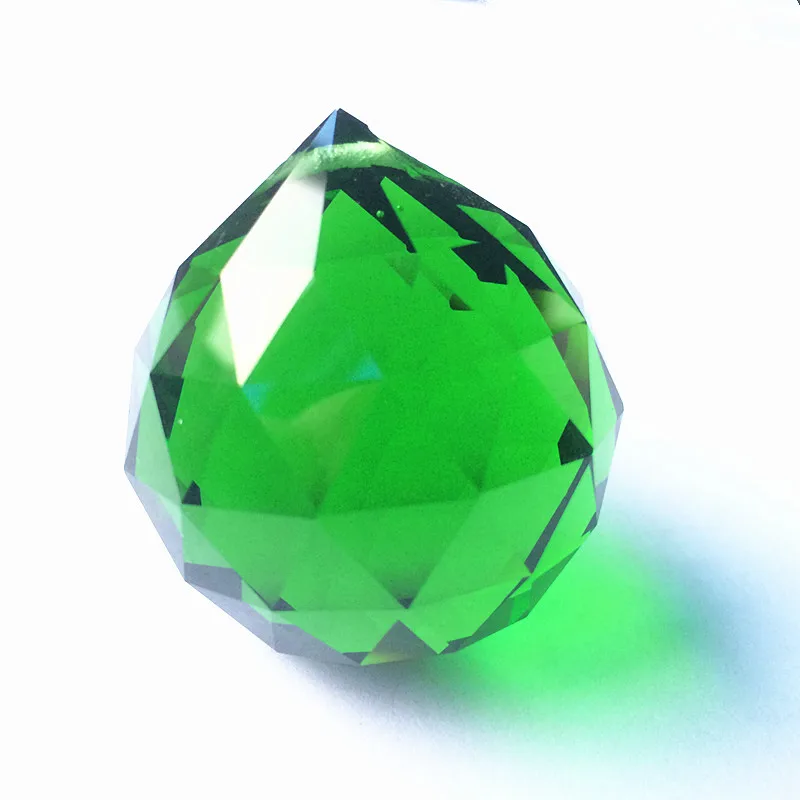 Свободные кольца) 40 мм разноцветная граненая хрустальная люстра шары фэн шуй для украшения рождественской елки