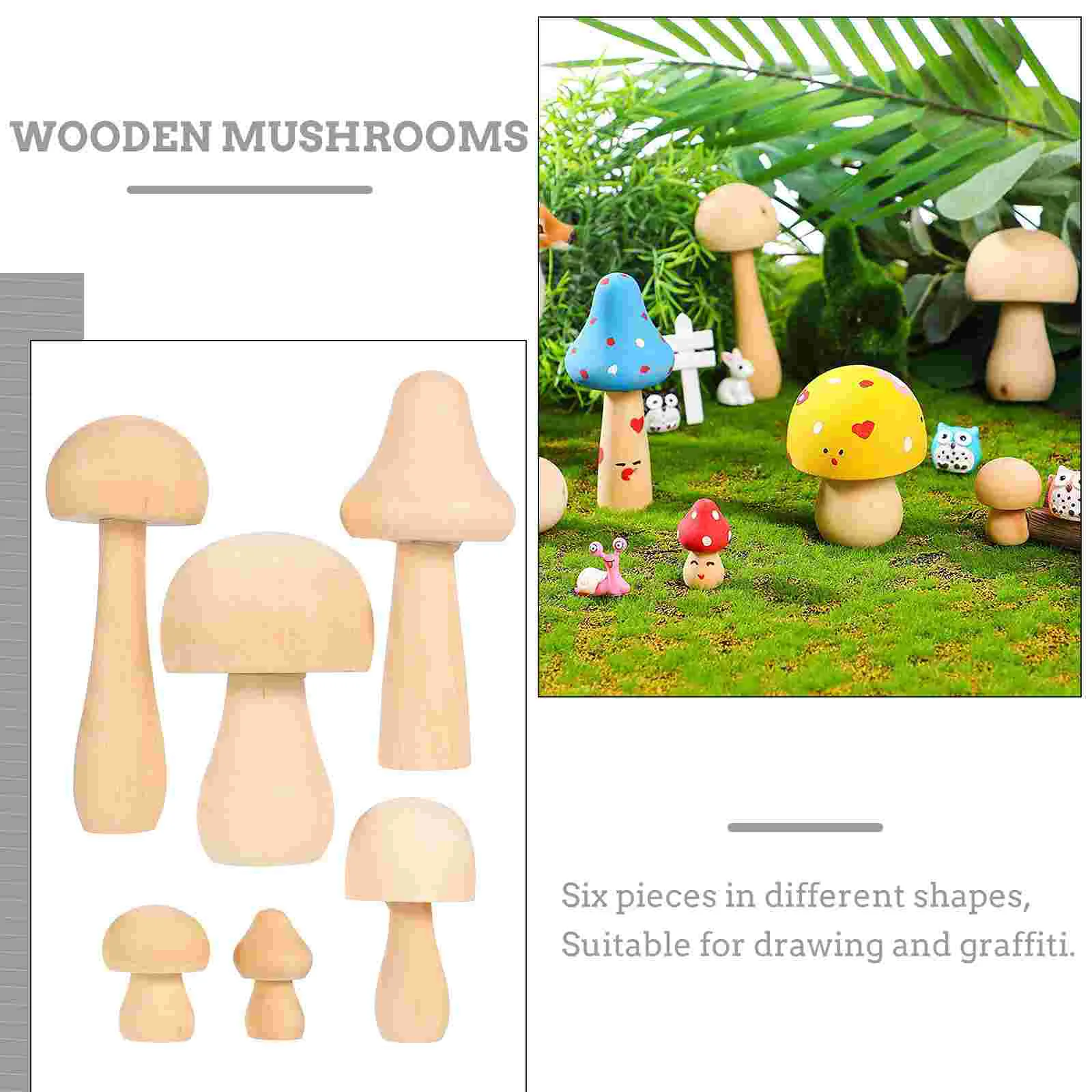 Handmade Beech Wooden Mushroom Shape Painting Tools Printmaking Tools with  Wood Mill and Ink. Printmaking Supplies - AliExpress