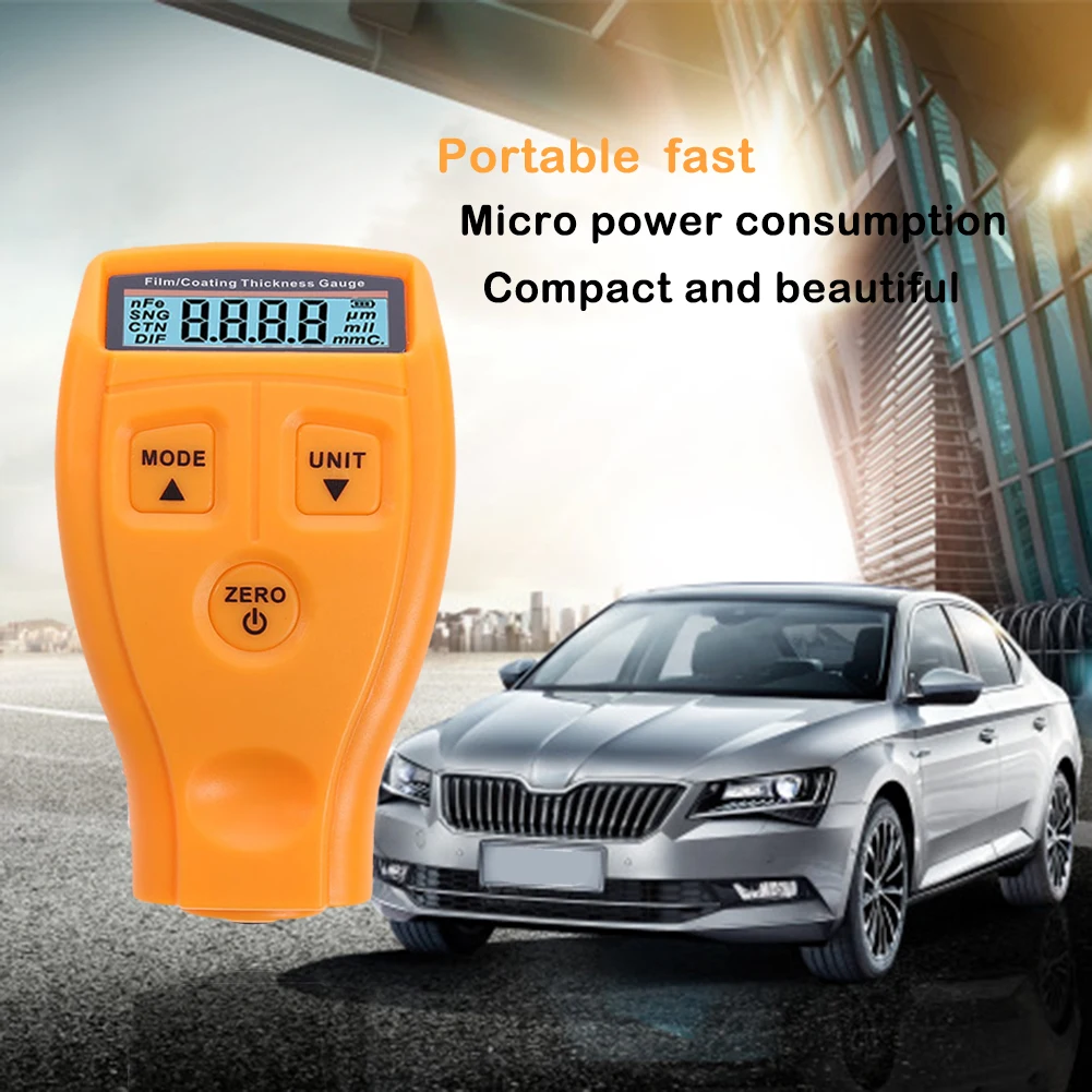 Paint Thickness Gauge GM200 Portable Car Paint Thickness Gauge Auto Film Coating Test Meter Automotive Manual Paint Fast And Efficient Measuring Tool