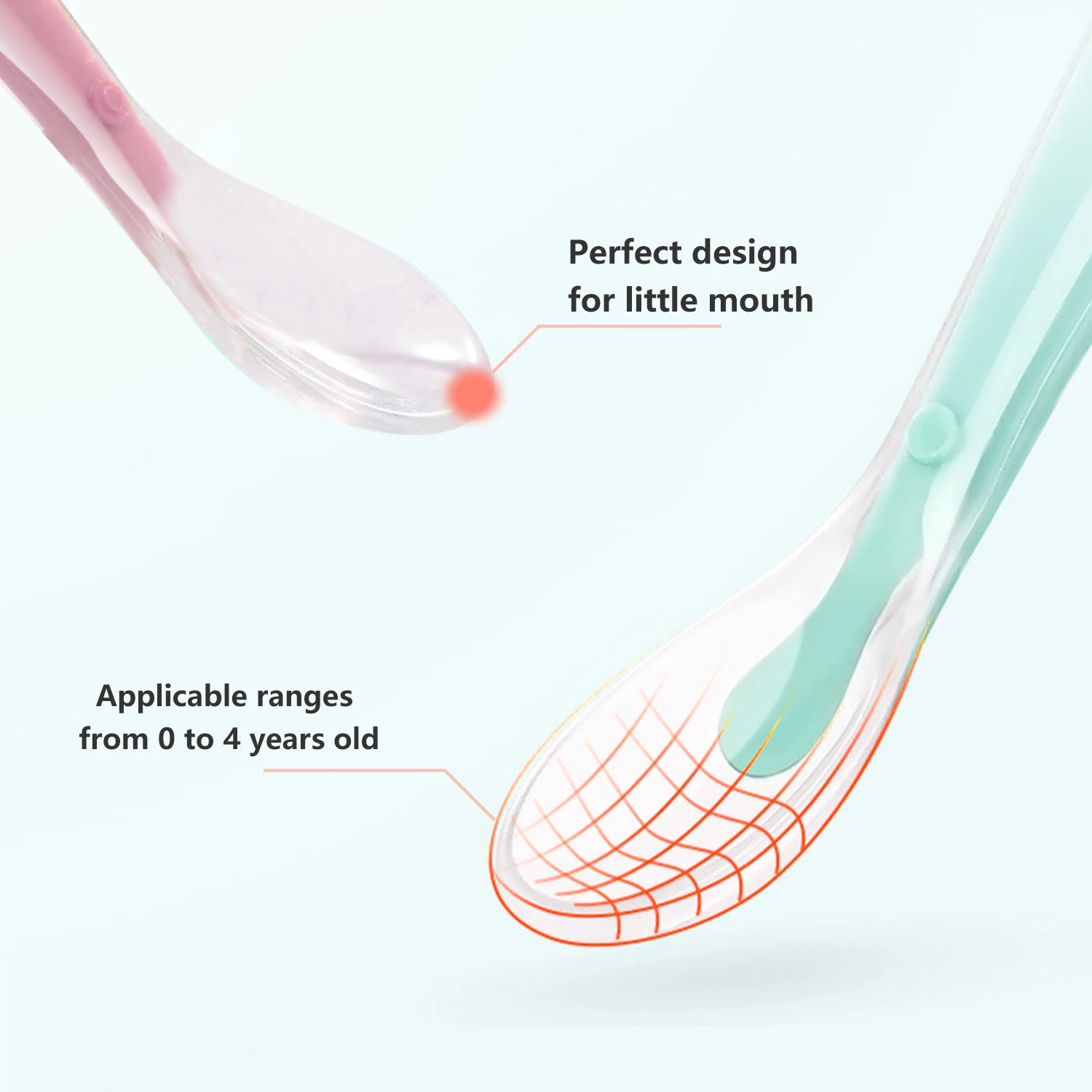 Soft Silicone Baby Feeding Spoon Candy Color Temperature Sensing Spoon Children Food Baby Spoons Feeding Dishes Feeder Flatware 4