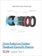 Шумоподавление складной оголовье наушники для защиты слуха наушники звукоизоляция LX9E