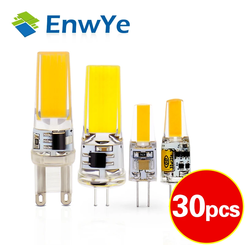 

10PCS/lot LED G4 G9 Lamp Bulb AC/DC 12V 220V 6W 9W COB SMD LED Lighting Lights replace Halogen Spotlight Chandelier