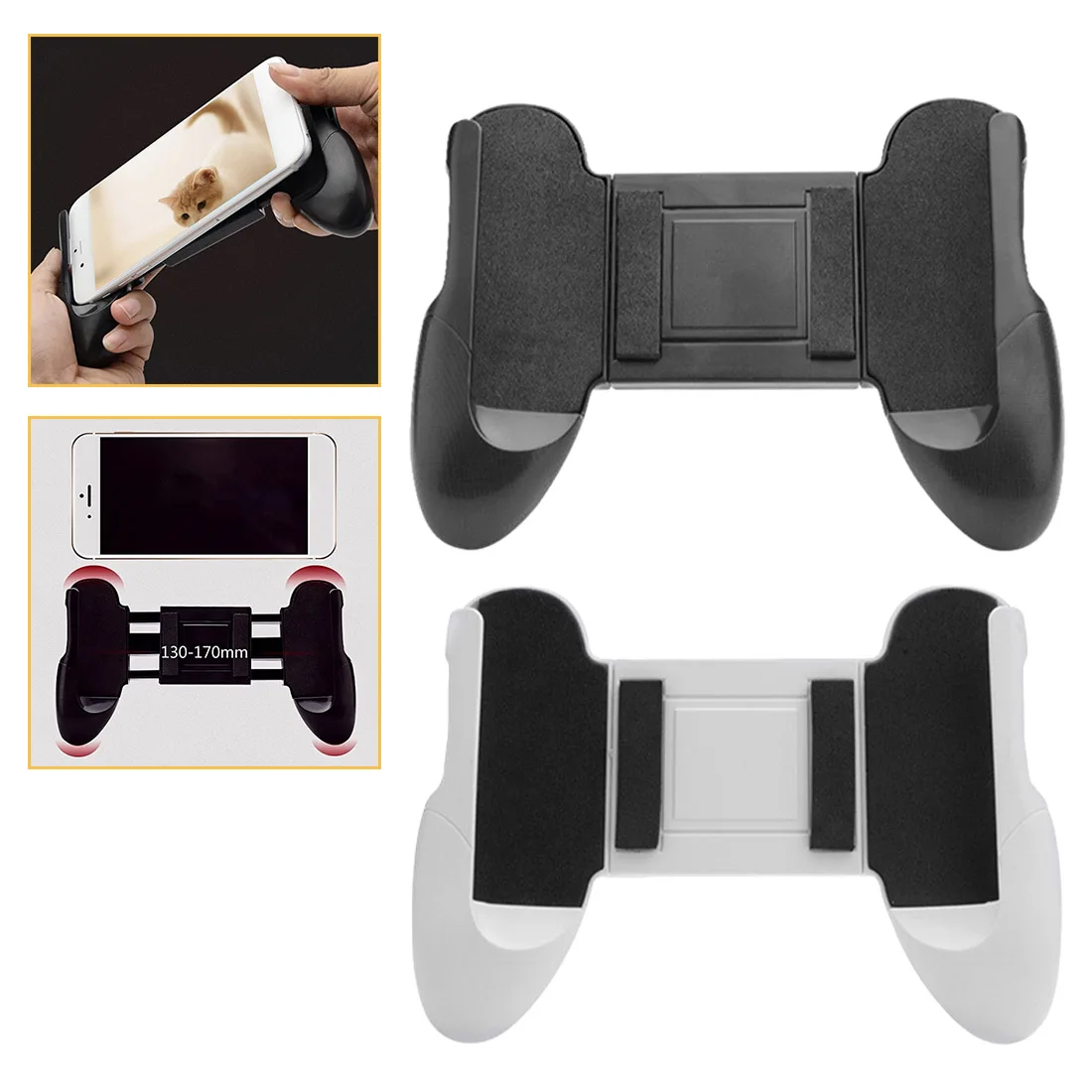 

Mobile Game Support Gamepad Bracket Handle Stand For Samsung S8 Plus xiaomi Mobile Phone Game Holder Drop Ship