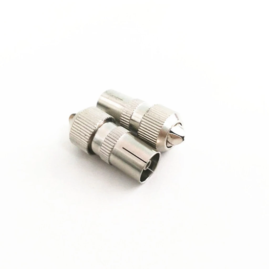 10 Pieces 9.5mm RF Female TV Signal Aerial Cable Adaptor Coaxial Connector Plug