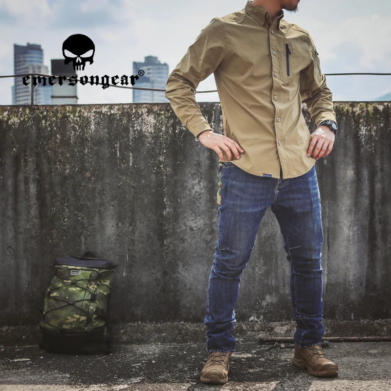 EMERSONGEAR Blue Label Tactical Denim Pants Man Muticam Cotton Jeans Street Cargo Trousers Mens Shooting Hunting Airsoft