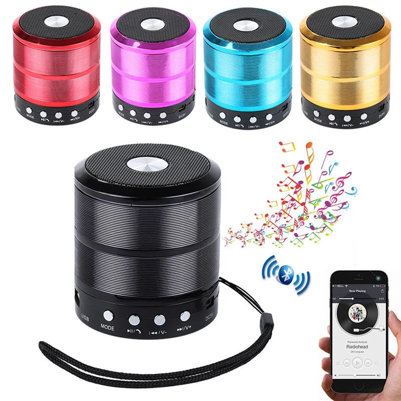 WS-887 Wireless Bluetooth Speaker Portable Subwoofer Sound box Mini Speaker