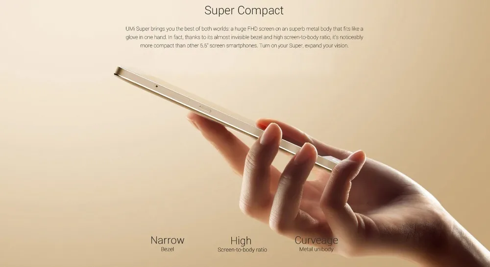 Смартфон UMI Super, 4 Гб ОЗУ, 32 Гб ПЗУ, 5,5 дюймов, Android 6,0, Восьмиядерный процессор MTK6755, 2,0 ГГц, 4000 мАч, отпечаток пальца, 13,0 МП, 4G LTE, мобильный телефон