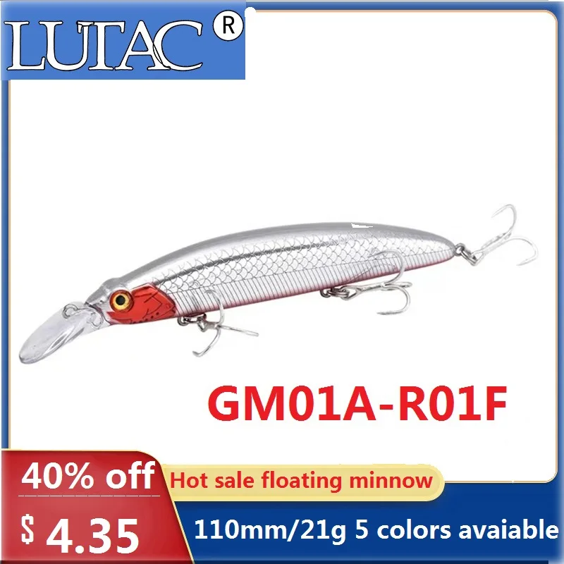 

LUTAC Seabass lures trout hard minnow fishing lures bait bass lure Hard Plastic artificial FIshing Tackle