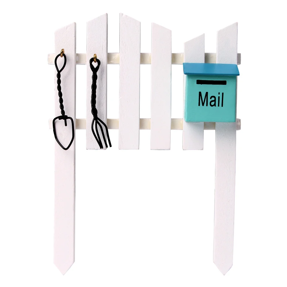 

Fence Mailbox Miniature Fairy Garden Home Houses Decoration Mini Craft Micro Landscaping Decor DIY Accessories