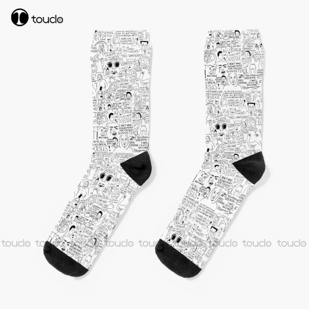 

An Ultimate Vine Compilation But Instead Of A Video Its Just Terribly Drawn Socks Custom Men Socks Personalized Custom Gift