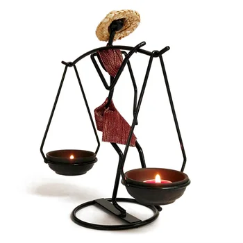 

Creative Metal Candlestick Romantic Pastoral Girly Wedding Party Centerpieces Dining Table Decoration Candle Holders Ornaments