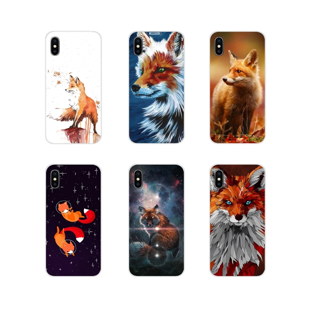 Прозрачный чехол из ТПУ для Samsung Galaxy S2 S3 S4 S5 Mini S6 S7 Edge S8 S9 S10E Lite Plus A Fox in The Wild Red Animal |