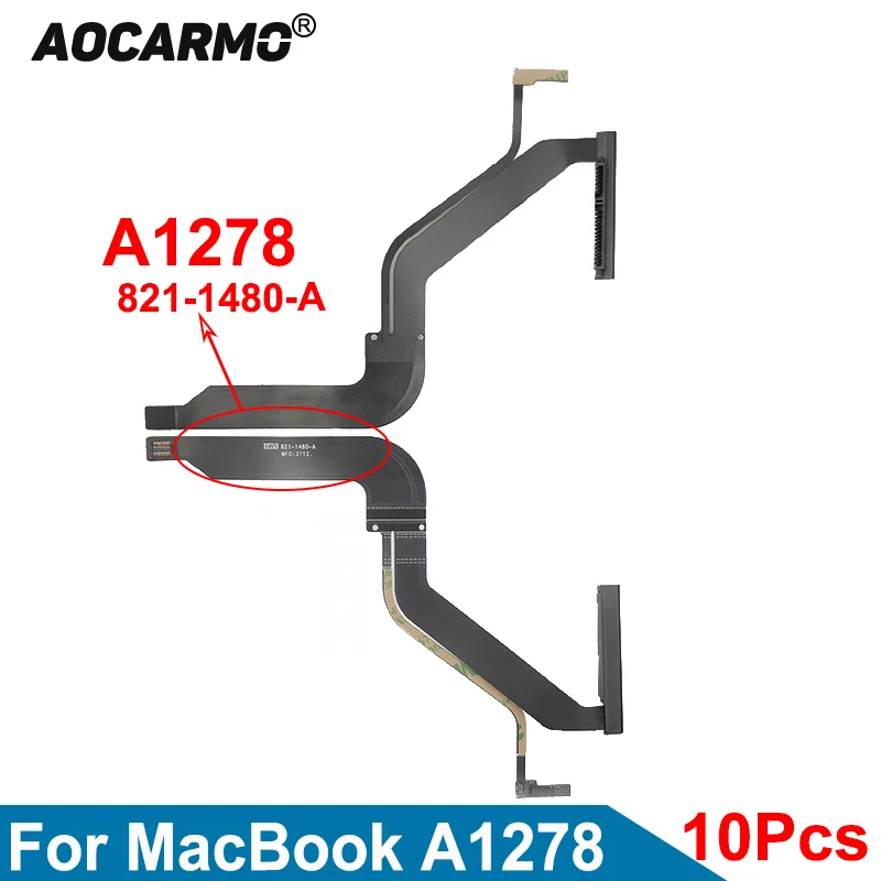 

Aocarmo 10 шт./лот для Macbook Pro A1278 13,3 дюйма HDD кабель для жесткого диска 821-1480-A