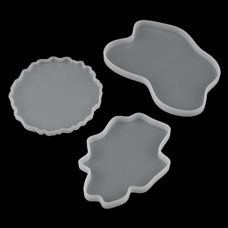 

1pcs Wavy Cup Mat Handmade Silicone Molds Epoxy Resin Molds Coaster DIY Geode Coasters Mould